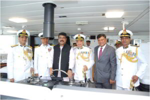 Hon'ble Petroleum Minister, dedicates ICGS "SHAURYA", the largest and most advanced new generation OPV to the Nation