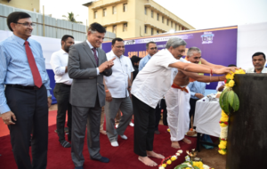 Chief Minister lays foundation stone for MCMV Command, Control & Design Office at Goa Shipyard.
