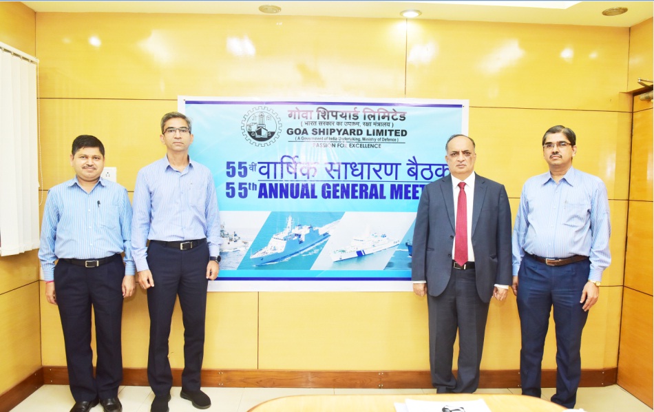 Goa Shipyard Limited conducted its 55th Annual General Meeting through Video Conferencing