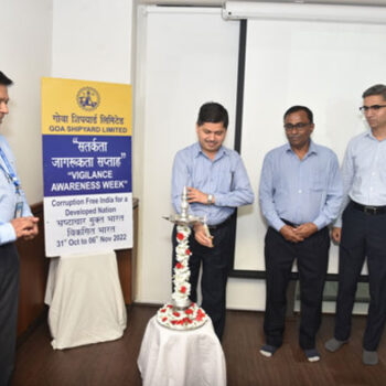 Inauguration Of Vigilance Awareness Week 2022 In Goa Shipyard Limited